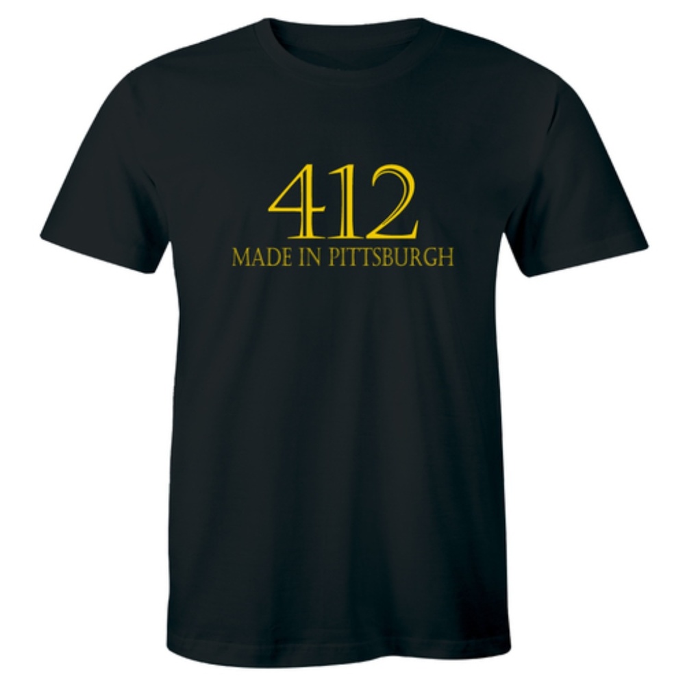 412 Made In Pittsburgh T-Shirt Area Code Tee